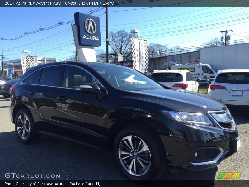 Crystal Black Pearl / Ebony 2017 Acura RDX Advance AWD