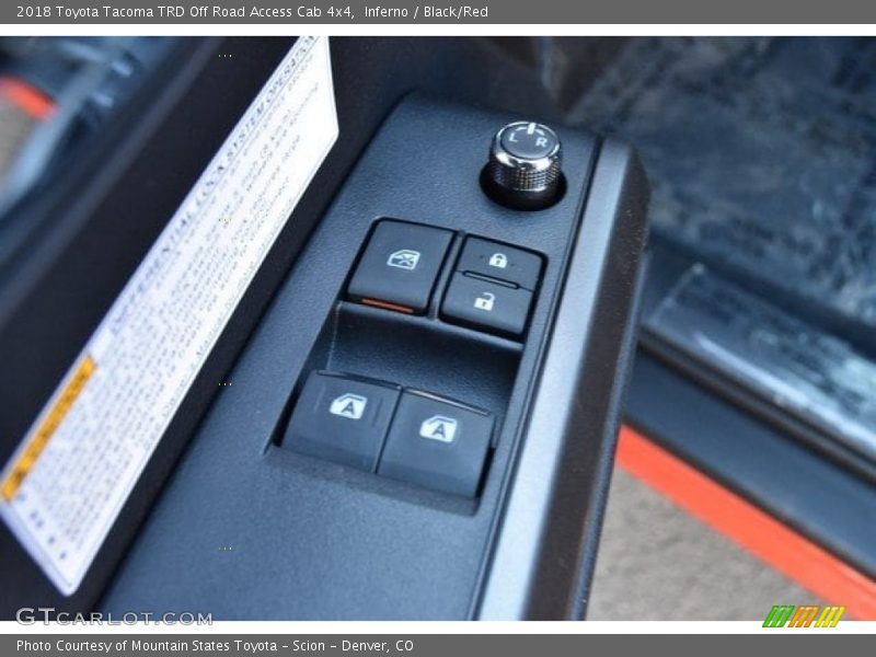 Inferno / Black/Red 2018 Toyota Tacoma TRD Off Road Access Cab 4x4