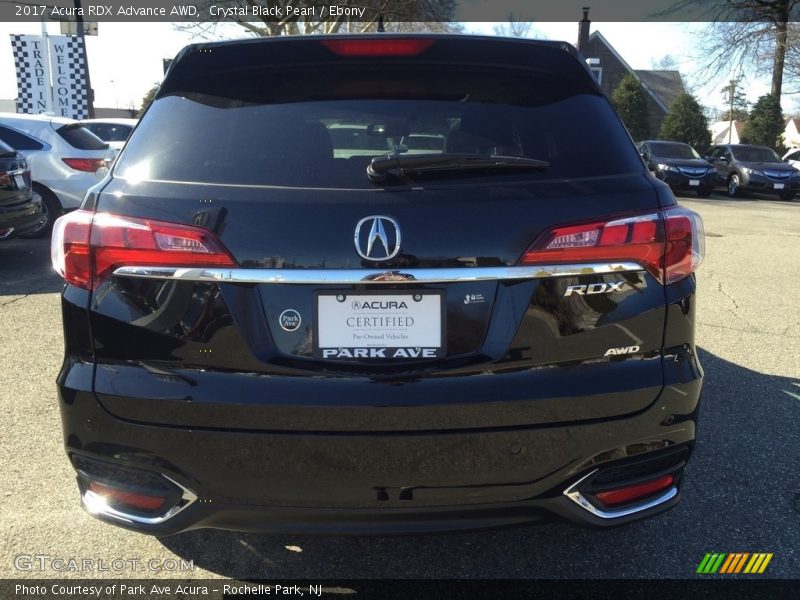 Crystal Black Pearl / Ebony 2017 Acura RDX Advance AWD