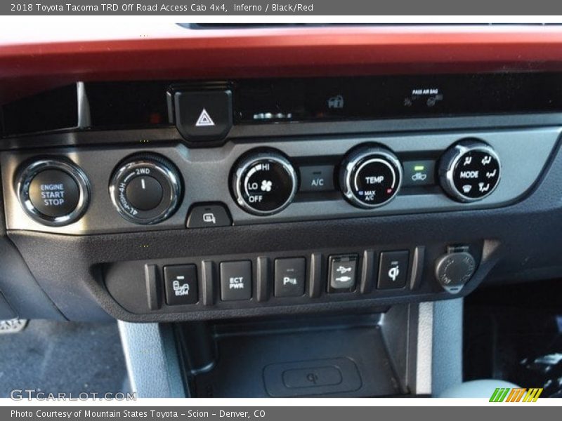 Inferno / Black/Red 2018 Toyota Tacoma TRD Off Road Access Cab 4x4