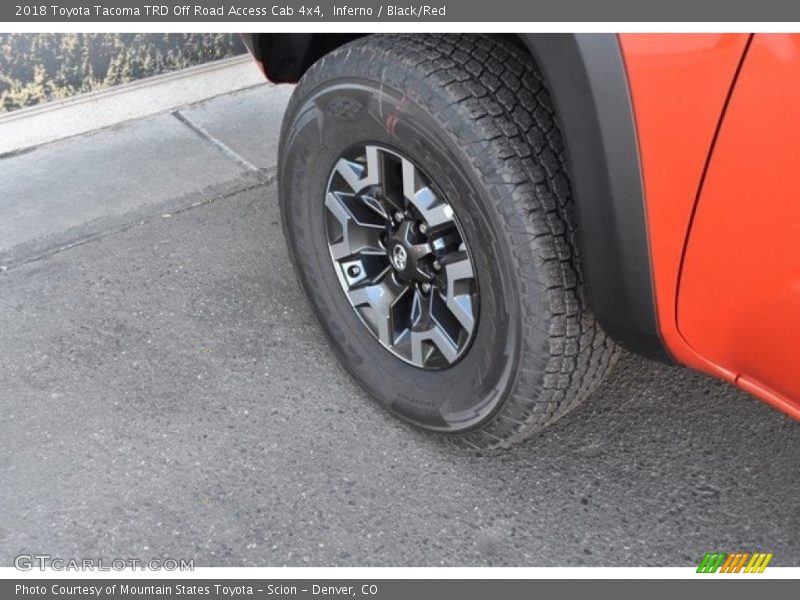 Inferno / Black/Red 2018 Toyota Tacoma TRD Off Road Access Cab 4x4