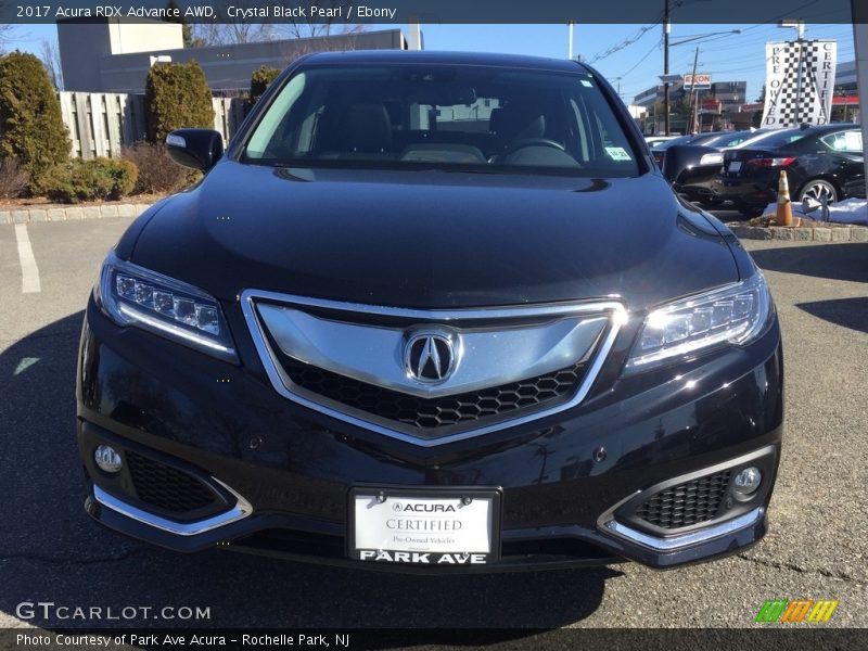 Crystal Black Pearl / Ebony 2017 Acura RDX Advance AWD
