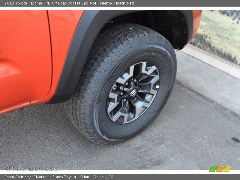 Inferno / Black/Red 2018 Toyota Tacoma TRD Off Road Access Cab 4x4