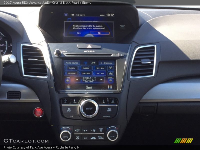 Crystal Black Pearl / Ebony 2017 Acura RDX Advance AWD