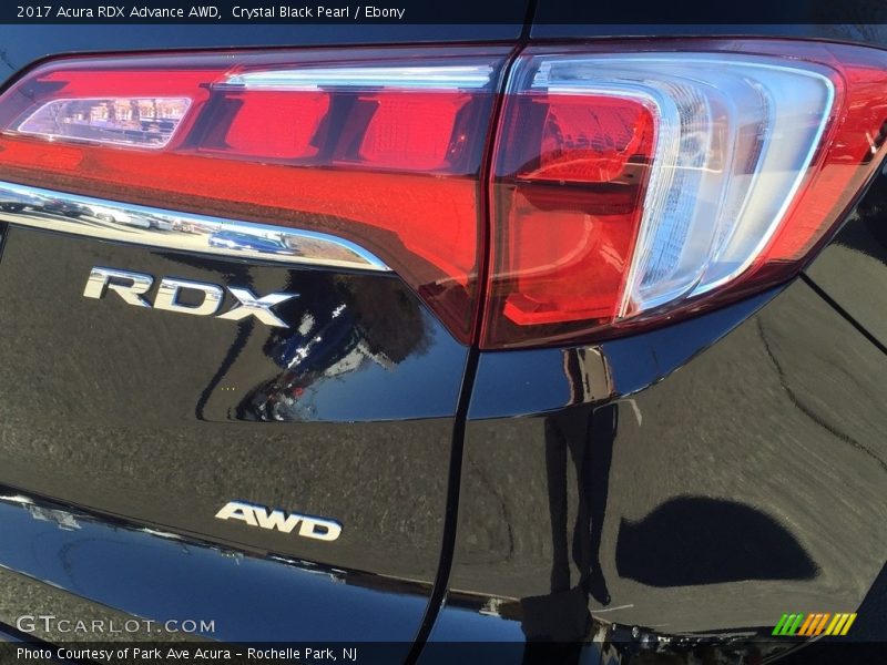 Crystal Black Pearl / Ebony 2017 Acura RDX Advance AWD