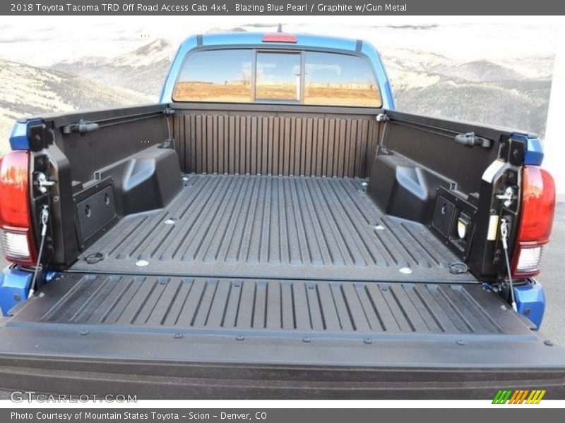 Blazing Blue Pearl / Graphite w/Gun Metal 2018 Toyota Tacoma TRD Off Road Access Cab 4x4