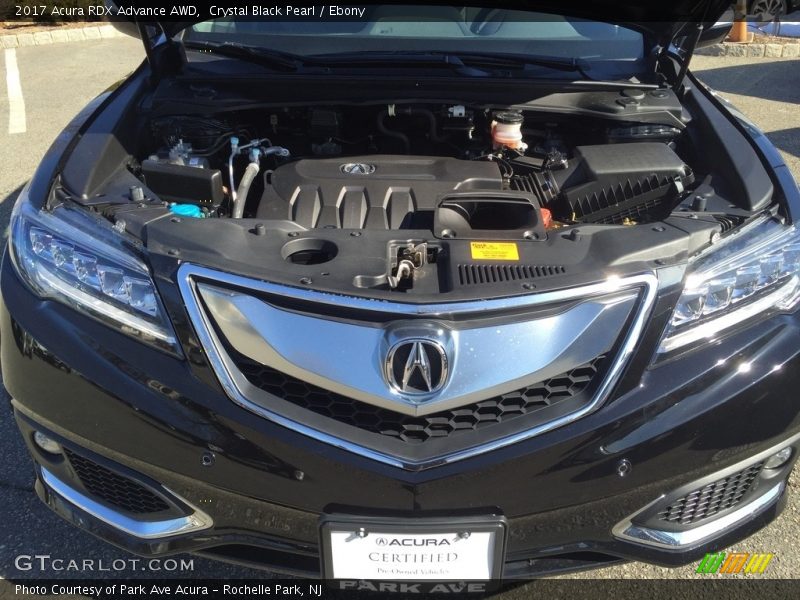 Crystal Black Pearl / Ebony 2017 Acura RDX Advance AWD
