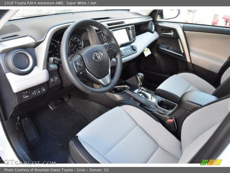 Super White / Ash 2018 Toyota RAV4 Adventure AWD