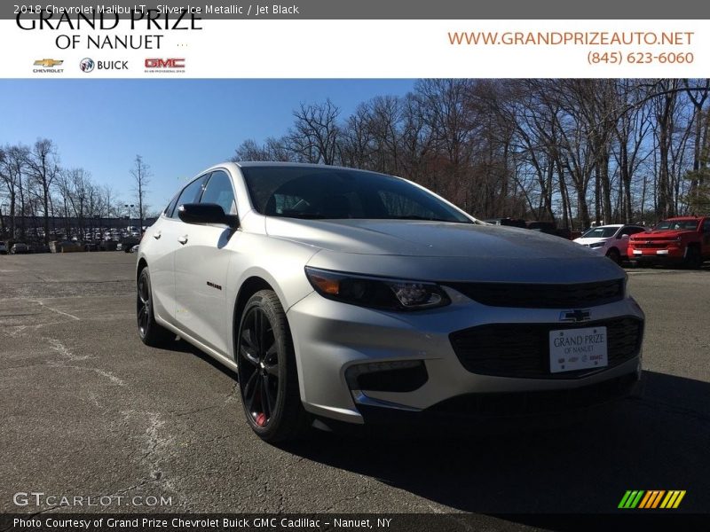 Silver Ice Metallic / Jet Black 2018 Chevrolet Malibu LT
