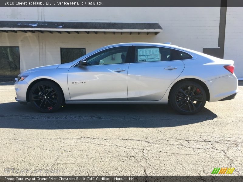 Silver Ice Metallic / Jet Black 2018 Chevrolet Malibu LT