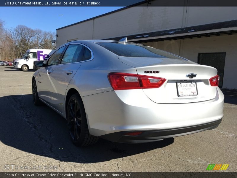 Silver Ice Metallic / Jet Black 2018 Chevrolet Malibu LT