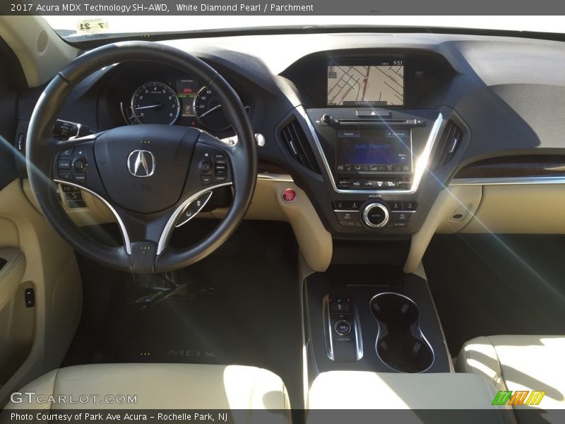 White Diamond Pearl / Parchment 2017 Acura MDX Technology SH-AWD