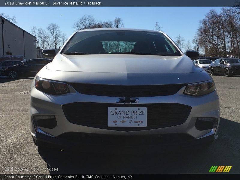 Silver Ice Metallic / Jet Black 2018 Chevrolet Malibu LT