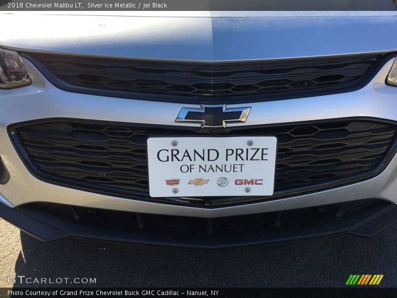 Silver Ice Metallic / Jet Black 2018 Chevrolet Malibu LT