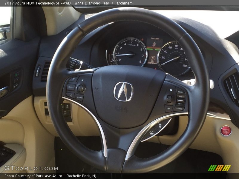 White Diamond Pearl / Parchment 2017 Acura MDX Technology SH-AWD
