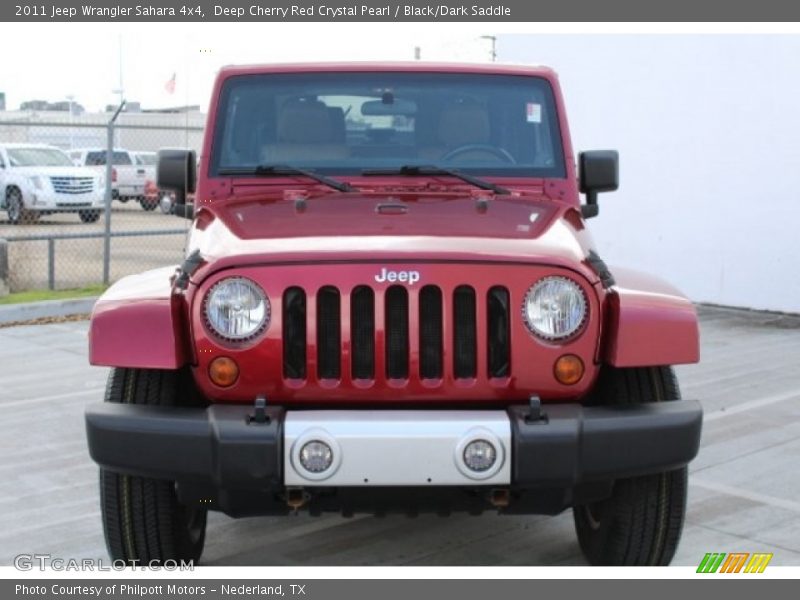 Deep Cherry Red Crystal Pearl / Black/Dark Saddle 2011 Jeep Wrangler Sahara 4x4