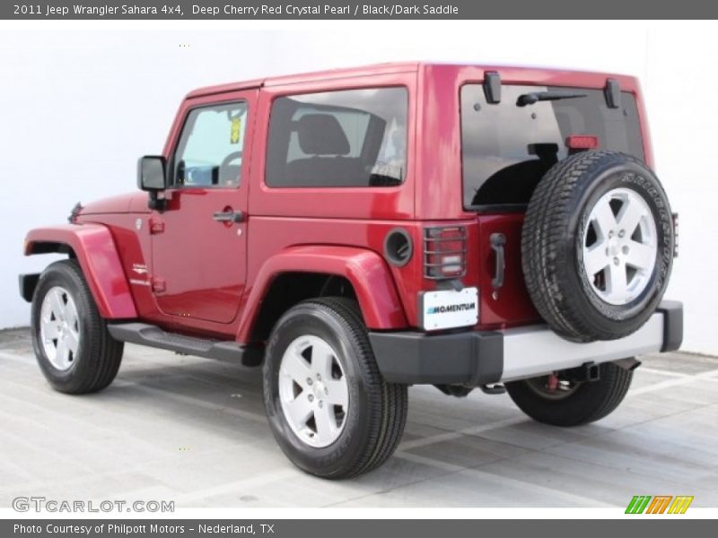 Deep Cherry Red Crystal Pearl / Black/Dark Saddle 2011 Jeep Wrangler Sahara 4x4