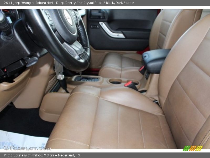 Deep Cherry Red Crystal Pearl / Black/Dark Saddle 2011 Jeep Wrangler Sahara 4x4