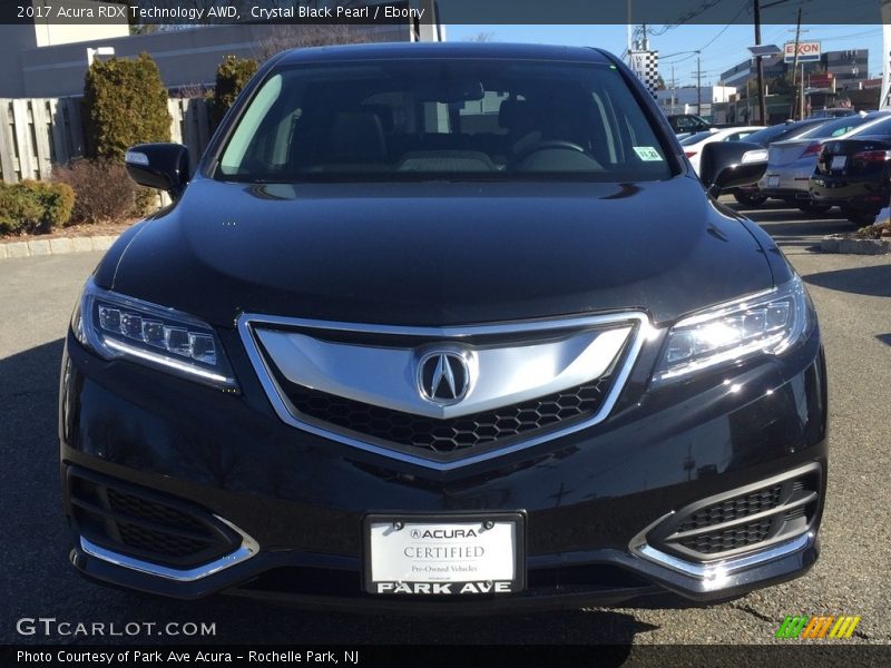 Crystal Black Pearl / Ebony 2017 Acura RDX Technology AWD