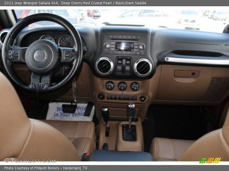 Deep Cherry Red Crystal Pearl / Black/Dark Saddle 2011 Jeep Wrangler Sahara 4x4