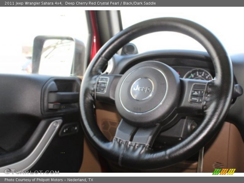 Deep Cherry Red Crystal Pearl / Black/Dark Saddle 2011 Jeep Wrangler Sahara 4x4
