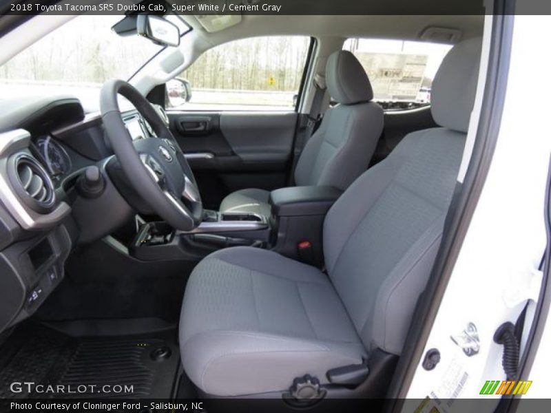 Super White / Cement Gray 2018 Toyota Tacoma SR5 Double Cab