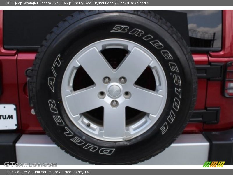 Deep Cherry Red Crystal Pearl / Black/Dark Saddle 2011 Jeep Wrangler Sahara 4x4