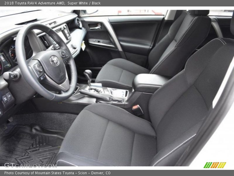 Super White / Black 2018 Toyota RAV4 Adventure AWD