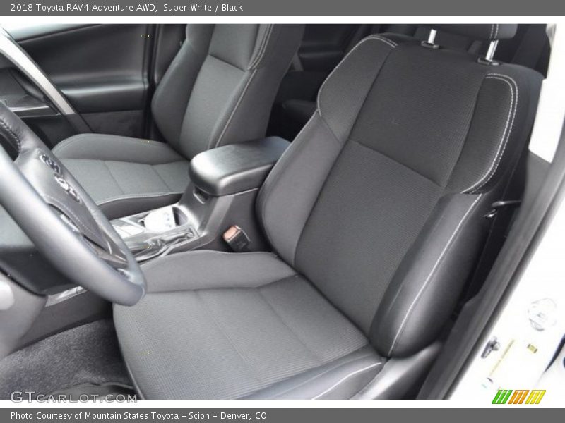 Super White / Black 2018 Toyota RAV4 Adventure AWD