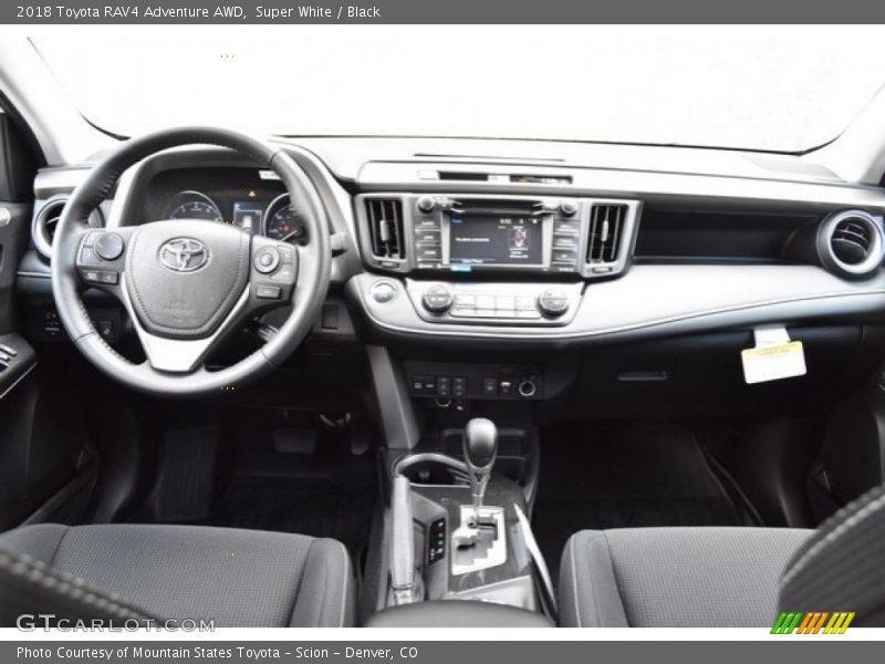 Super White / Black 2018 Toyota RAV4 Adventure AWD