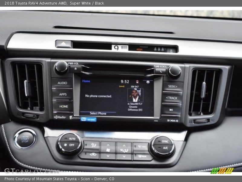 Super White / Black 2018 Toyota RAV4 Adventure AWD