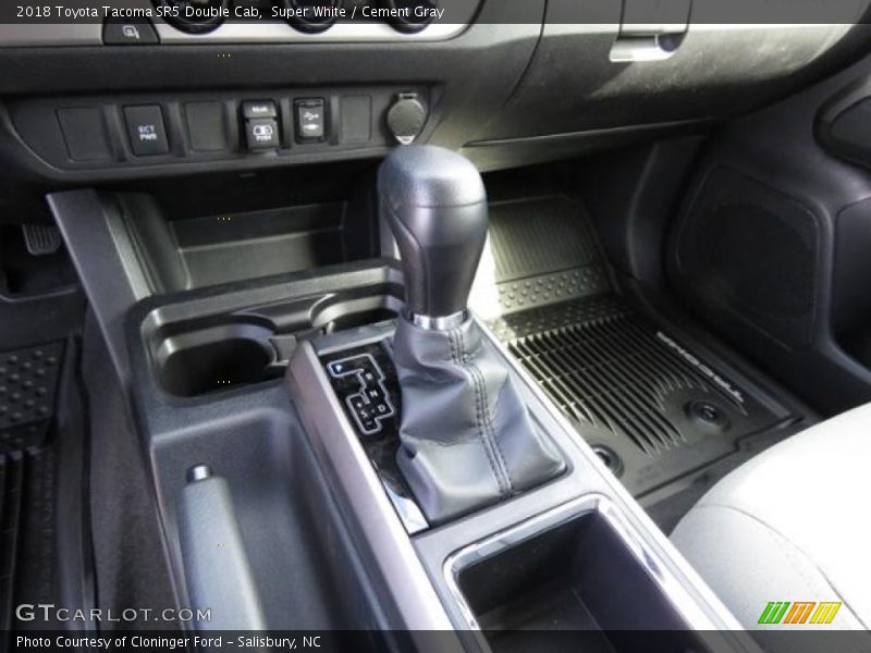 Super White / Cement Gray 2018 Toyota Tacoma SR5 Double Cab