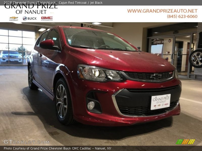 Cajun Red Tintcoat / Jet Black 2018 Chevrolet Sonic LT Hatchback