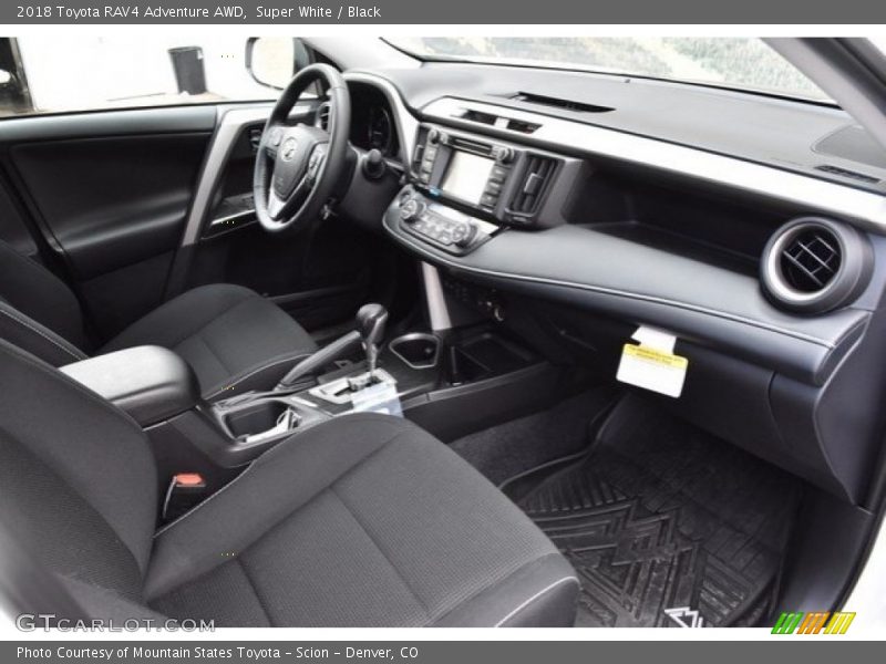 Super White / Black 2018 Toyota RAV4 Adventure AWD