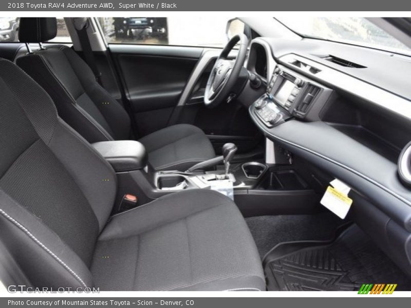 Super White / Black 2018 Toyota RAV4 Adventure AWD