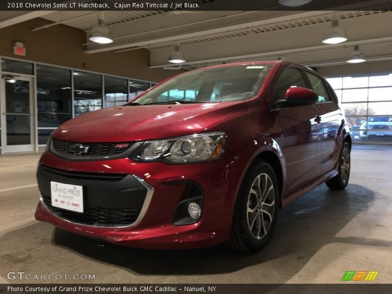 Cajun Red Tintcoat / Jet Black 2018 Chevrolet Sonic LT Hatchback