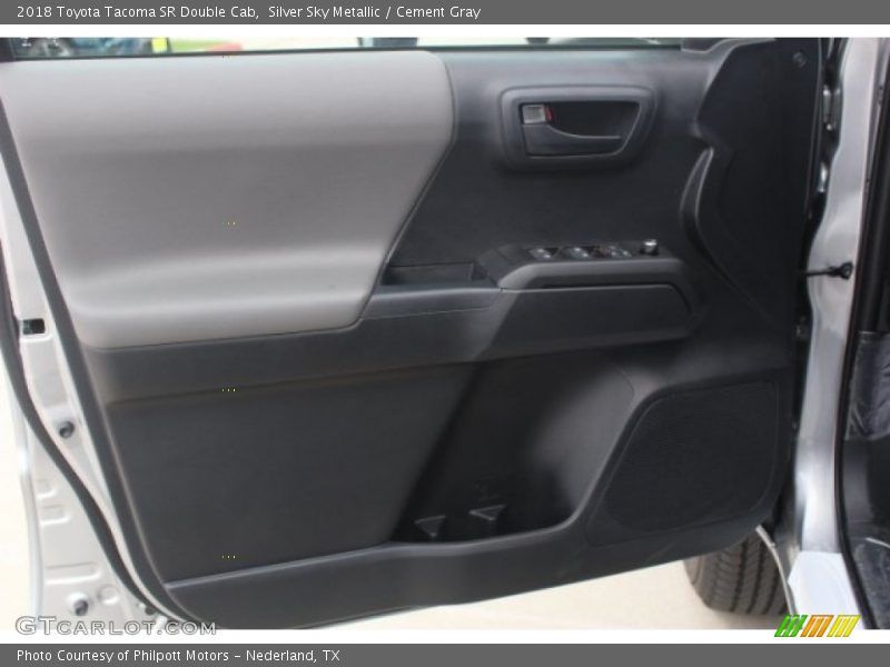 Silver Sky Metallic / Cement Gray 2018 Toyota Tacoma SR Double Cab