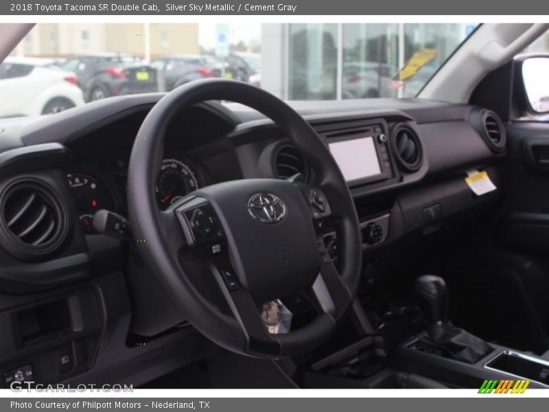Silver Sky Metallic / Cement Gray 2018 Toyota Tacoma SR Double Cab