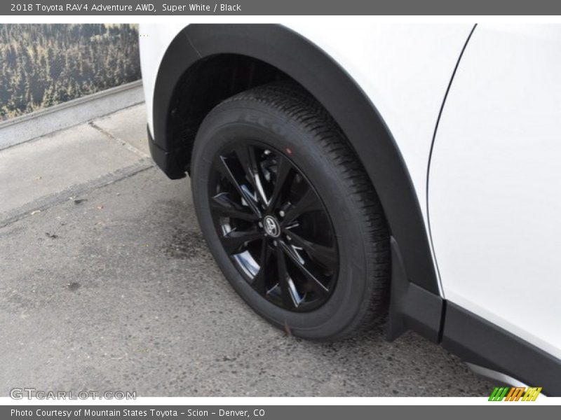 Super White / Black 2018 Toyota RAV4 Adventure AWD