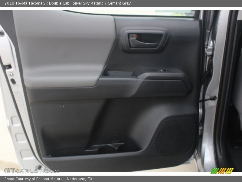 Silver Sky Metallic / Cement Gray 2018 Toyota Tacoma SR Double Cab