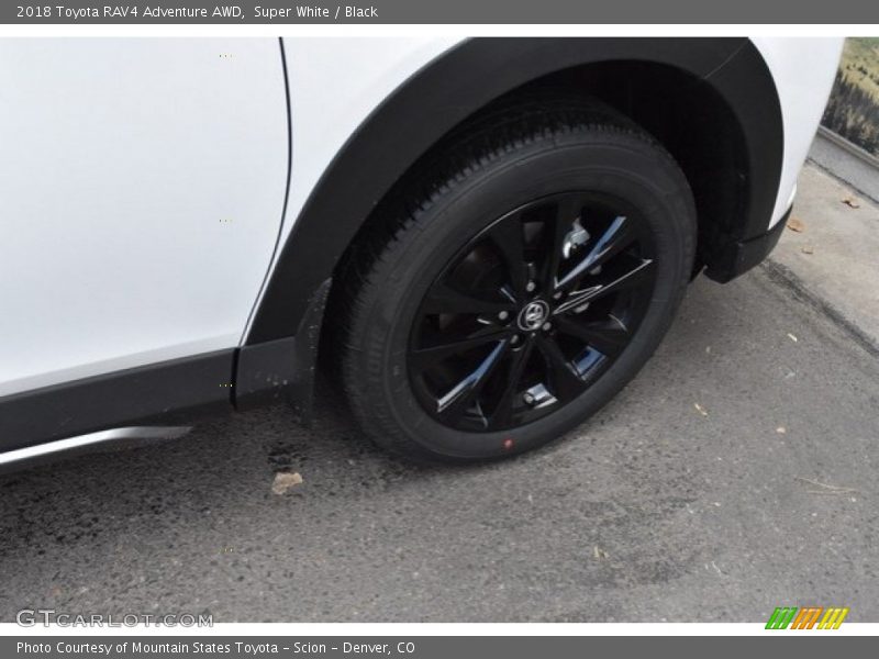 Super White / Black 2018 Toyota RAV4 Adventure AWD