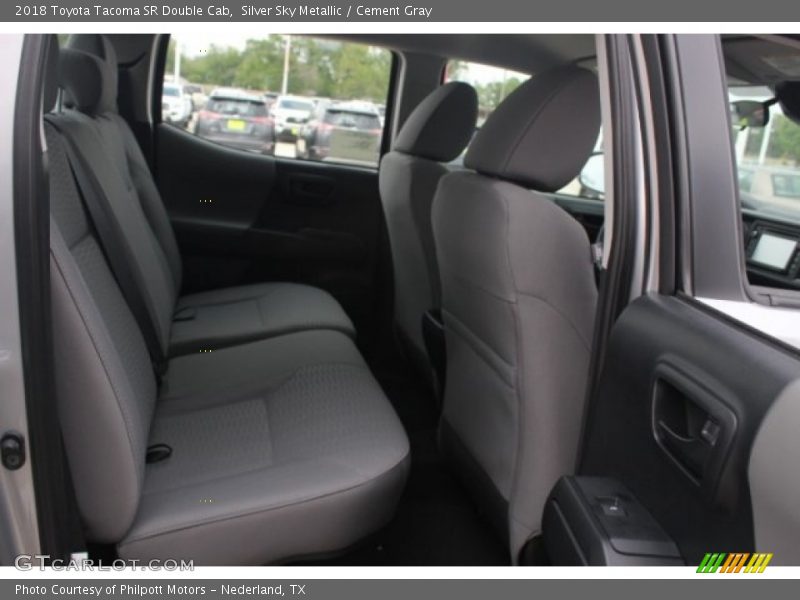 Rear Seat of 2018 Tacoma SR Double Cab