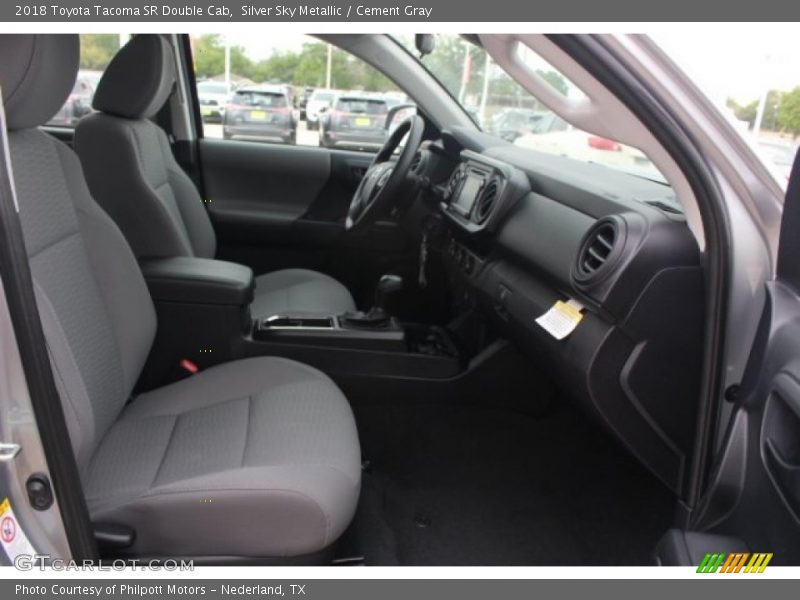 Silver Sky Metallic / Cement Gray 2018 Toyota Tacoma SR Double Cab