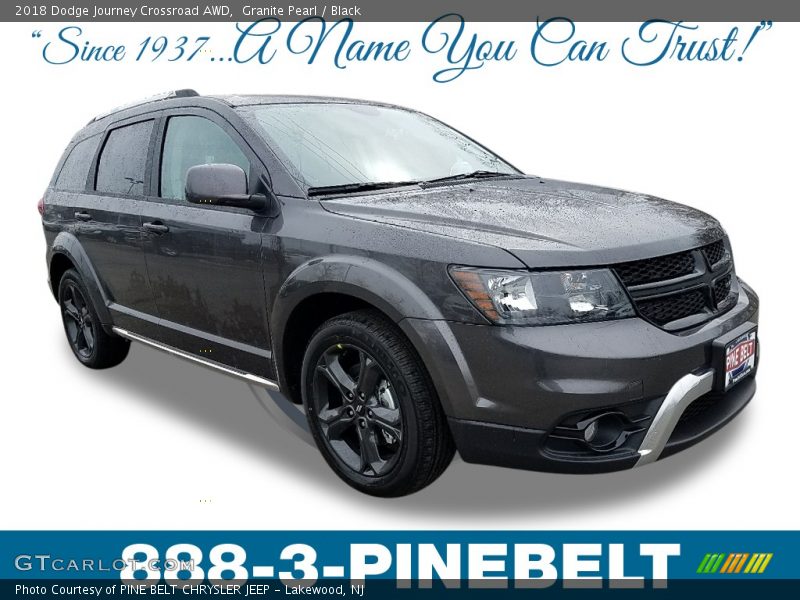 Granite Pearl / Black 2018 Dodge Journey Crossroad AWD