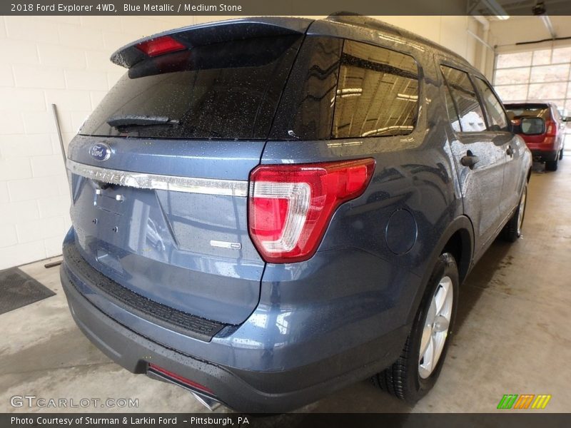 Blue Metallic / Medium Stone 2018 Ford Explorer 4WD
