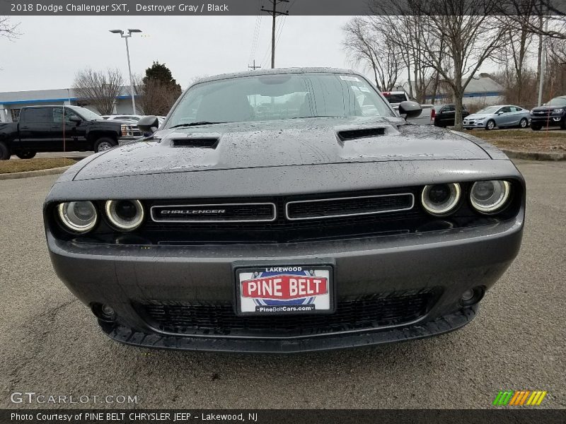 Destroyer Gray / Black 2018 Dodge Challenger SXT