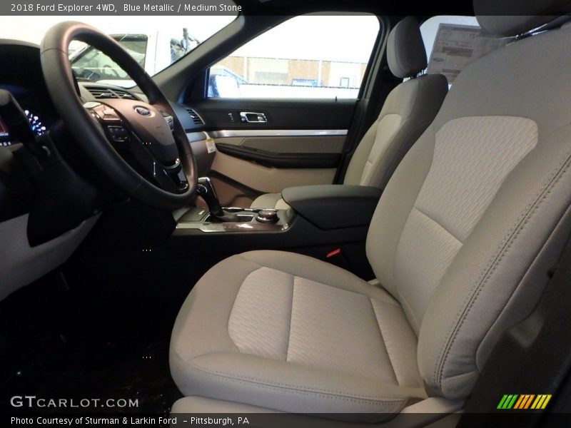 Blue Metallic / Medium Stone 2018 Ford Explorer 4WD