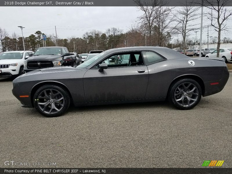 Destroyer Gray / Black 2018 Dodge Challenger SXT