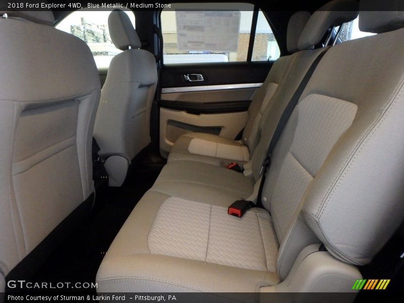 Blue Metallic / Medium Stone 2018 Ford Explorer 4WD