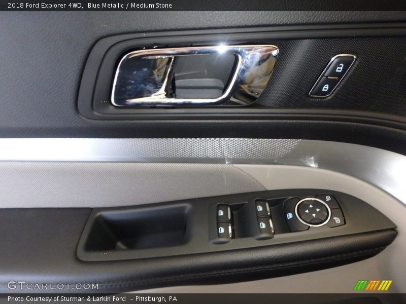 Blue Metallic / Medium Stone 2018 Ford Explorer 4WD